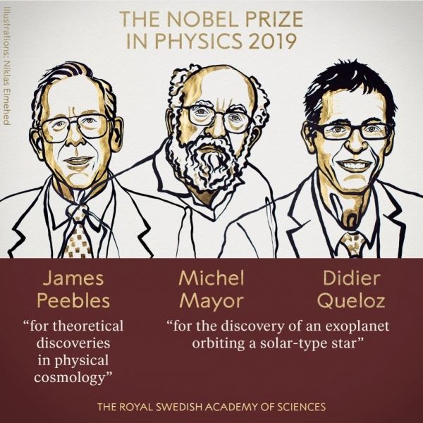 Нобелевскую премию по физике присудили за космологию и первую экзопланету