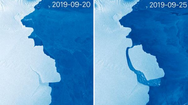 Айсберг в 315 миллиардов тонн откололся от Антарктиды