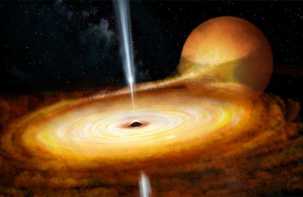 <br />
Вспышки в центре системы черной дыры представлены в новом видео<br />
