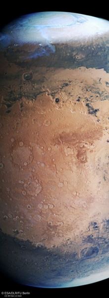 «Срез» Красной планеты от миссии Mars Express